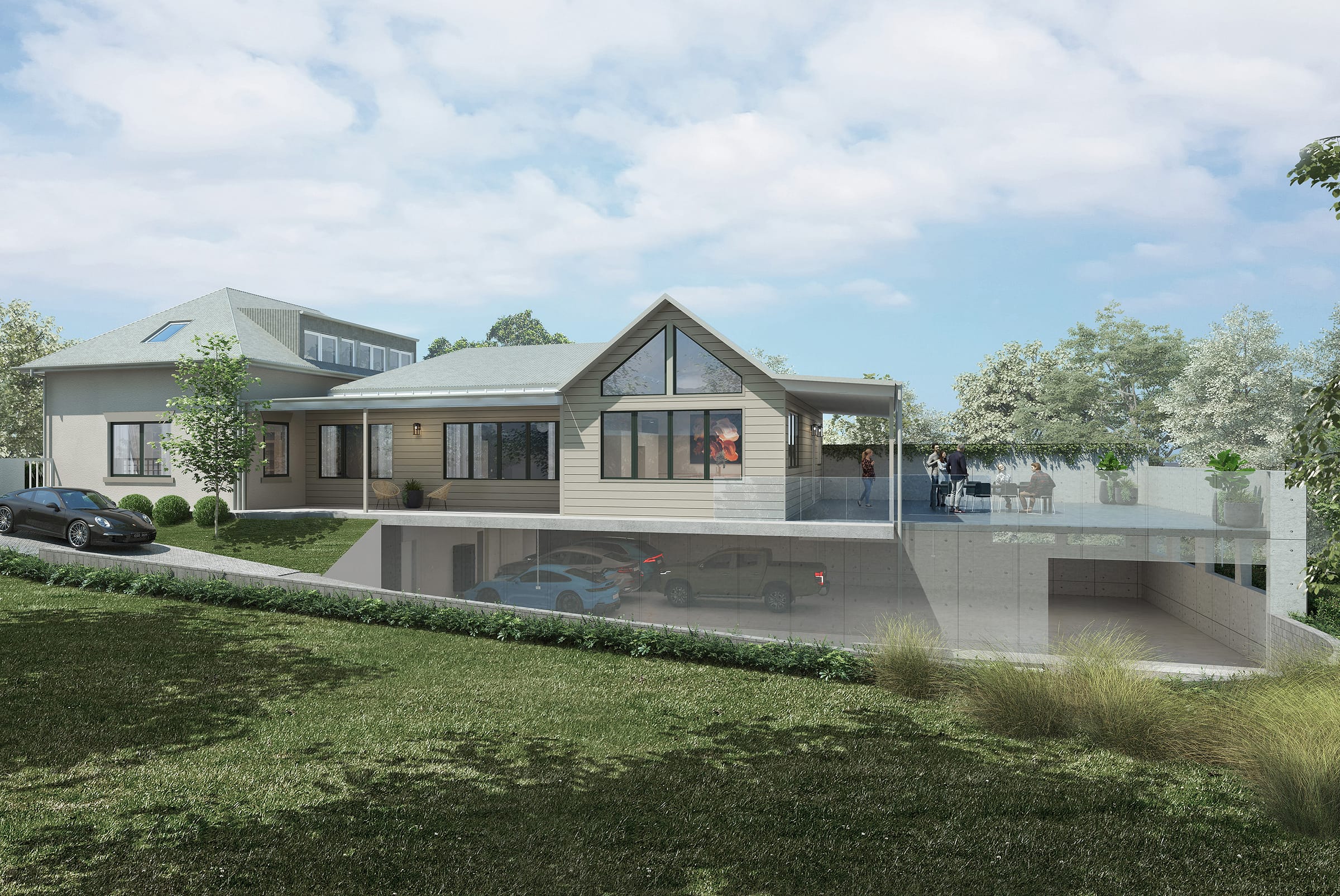 House on the Green — Forever Home by Zanetto Builders, Tasmania