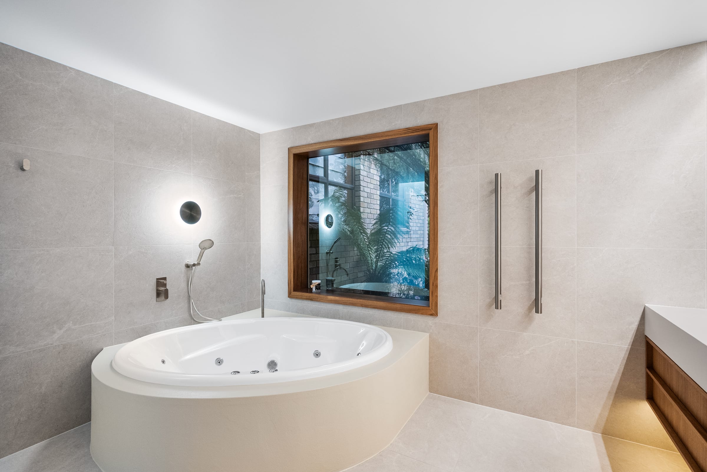 The Curve — Bathroom Project by Zanetto Builders, Tasmania